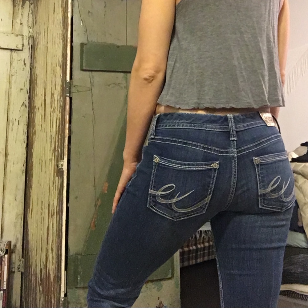 Express Stella LowRise Boot Cut Jeans